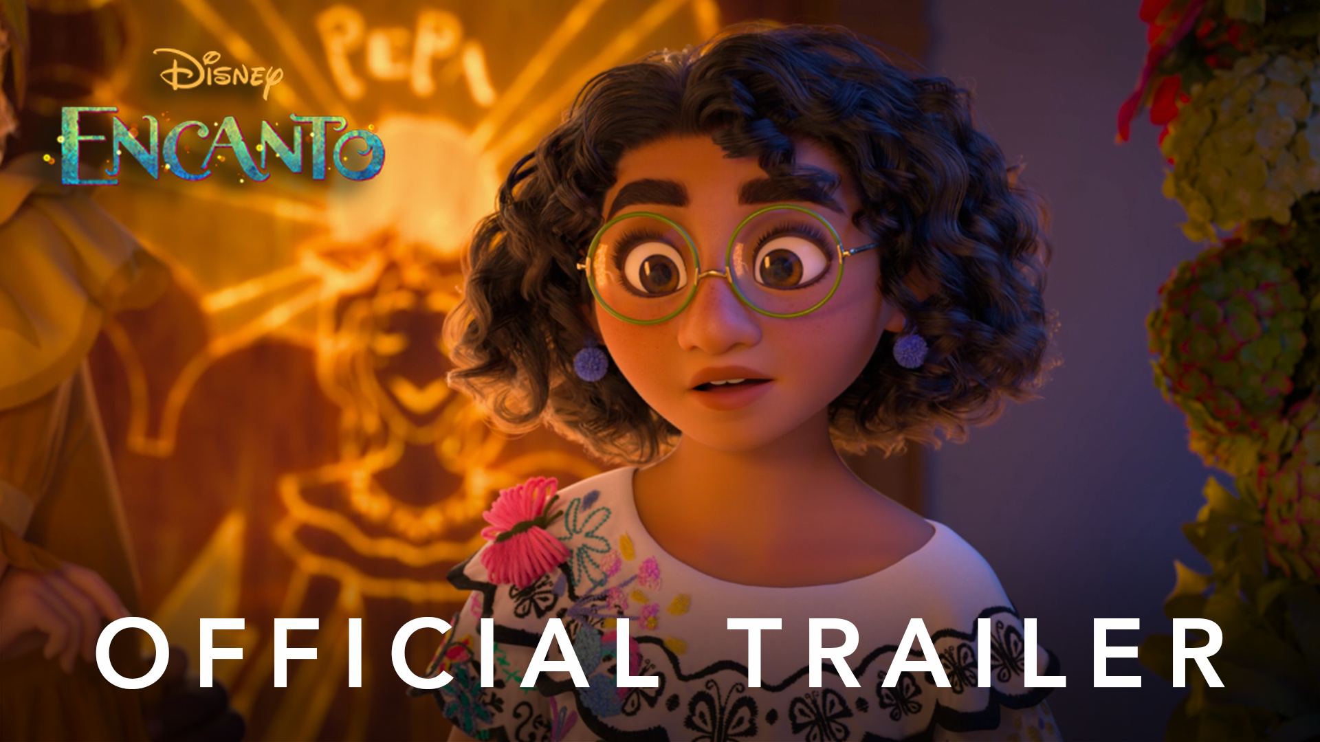 Disney Encanto official trailer image featuring Mirabel Madrigal