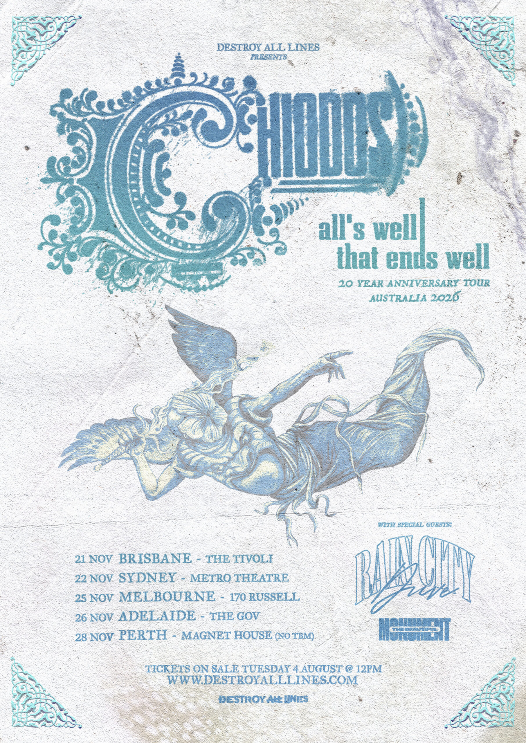 Chiodos All's Well That Ends Well 20th Anniversary Australian Tour 2026