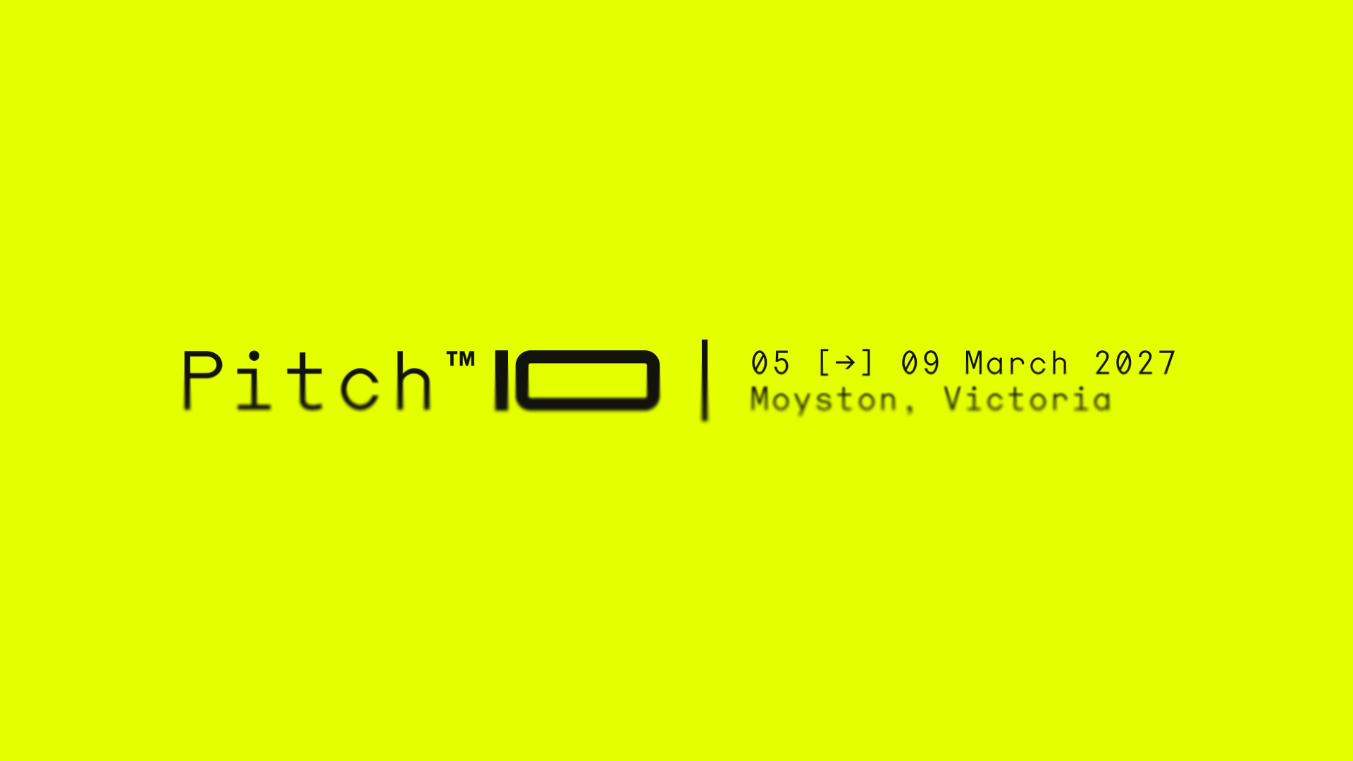 Pitch Music & Arts 2027 campaign artwork